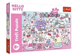 PUZZLE 300 POZNAJ ŚWIAT HELLO KITTY TREFL, TREFL