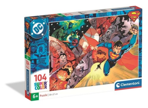 Puzzle 104 Super kolor Superman, Clementoni