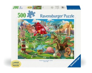 PUZZLE 2D: PARK ROZRYWKI 500EL, RAVENSBURGER