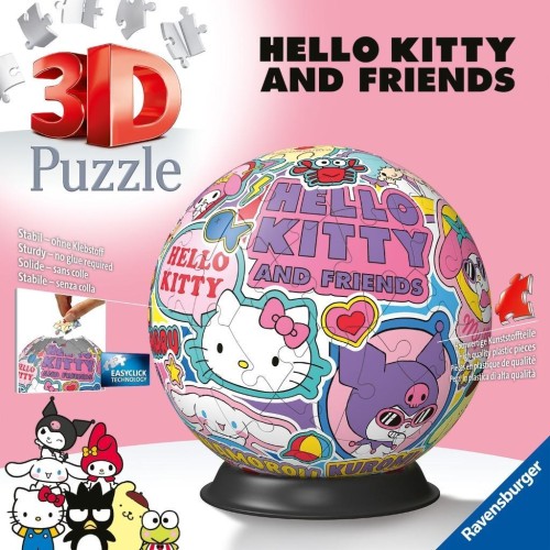 Puzzle 3D: Hello Kitty Kula 72el, Ravensburger