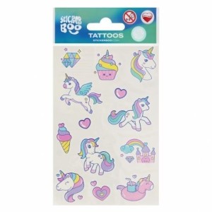 TATUAŻ UNICORN 2, STICKER BOO