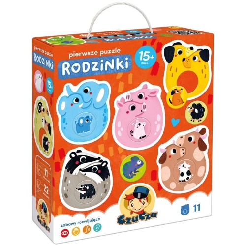 CzuCzu Pierwsze puzzle Rodzinki 15m+