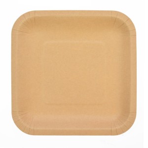 TALERZE PAPIEROWE KRAFTOWE 23X23CM 6SZT