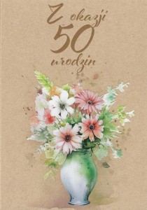 KARTKA OKOLICZNOŚCIOWA URODZINY 50