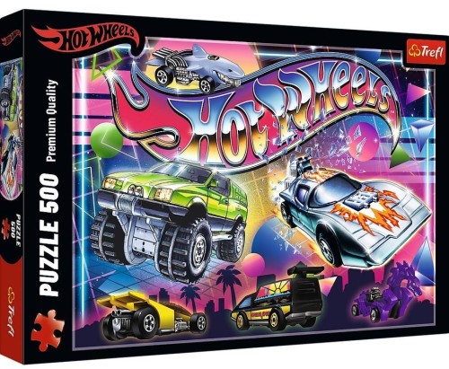 Puzzle 500 Hot Wheels: Lata 80-te TREFL, Trefl
