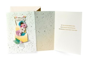 KARNET URODZINY TORT