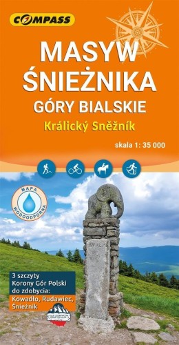 Mapa turystyczna - Masyw Śnieżnika laminowana
