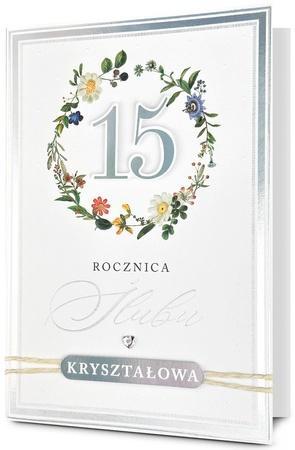 Karnet Rocznica ślubu 15