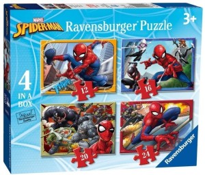 PUZZLE 4W1 SPIDER-MAN, RAVENSBURGER