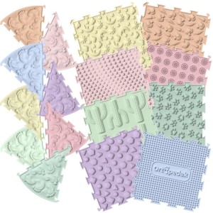 ORTOPEDEK- ZESTAW MAT SENSORYCZNYCH PASTEL 16 EL.