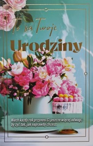 KARNET URODZINY Z WYMIENNYMI CYFRAMI JCX-237