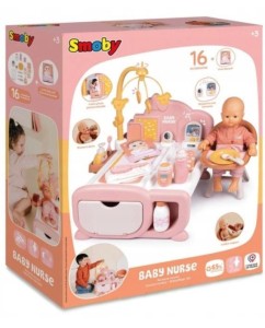 SMOBY BABY NURSE ELEKTR KĄCIK OPIEKUNKI, SMOBY