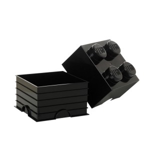 LEGO(R) POJEMNIK KLOCEK CZWÓRKA CZARNY, NHG