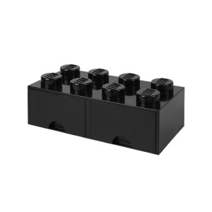 LEGO(R) POJEMNIK KLOCEK Z SZUFLADAMI ÓSEMKA CZARNY