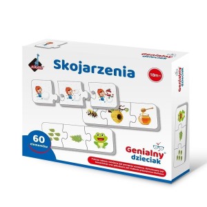 SKOJARZENIA PUZZLE 3 ELEMENTOWE, ASKATO