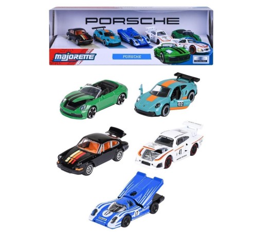 Majorette Porsche 5szt, Majorette