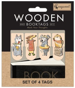 ZAKŁADKI DREWNIANE DO KSIĄŻKI PSY, COZYWOOD