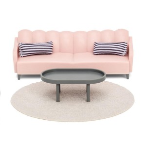 MEBLE DO SALONU DO DOMKU DLA LALEK BASIC, LUNDBY