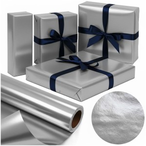 PAPIER METALIK SILVER X-STRONG 57CMX25M, PAPERHIT