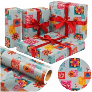 PAPIER KWIATY KOLOROWY OGRÓD X-STRONG 38CMX20M