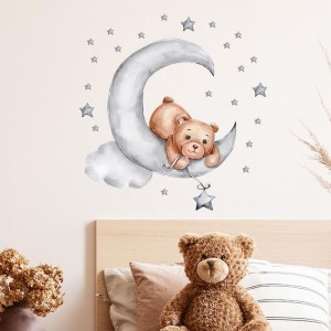 NAKLEJKI NA ŚCIANĘ DO POKOJU DZIECKA MIŚ