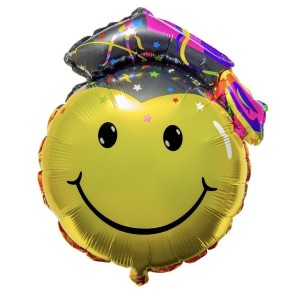 BALON FOLIOWY EMOTIKON ABSOLWENT