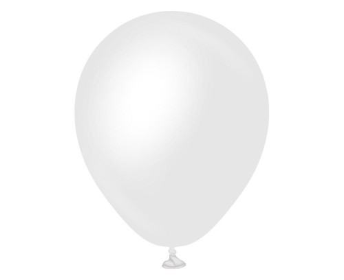 Balony Opaque Satin Snow White 50szt