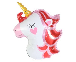 BALON FOLIOWY JEDNOROŻEC ROZMARZONY 64X47CM