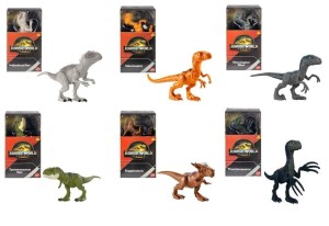 JURASSIC WORLD DINOZAUR PODSTAWOWY 15CM (6SZT)