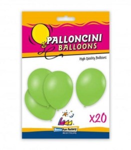 BALONY JASNOZIELONE 26CM 20SZT