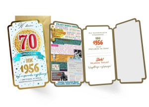 KARNET URODZINY 70