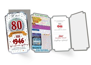 KARNET URODZINY 80