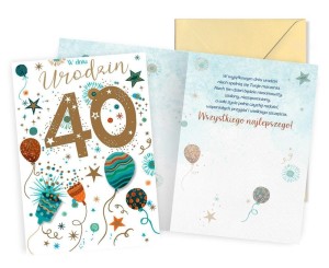 KARNET URODZINY 40