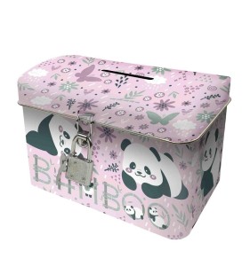 SKARBONKA Z KŁÓDKĄ KUFEREK PANDA, DERFORM
