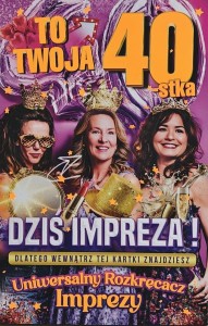 KARNET URODZINY 40 DAMSKIE