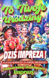 KARNET URODZINY MĘSKIE