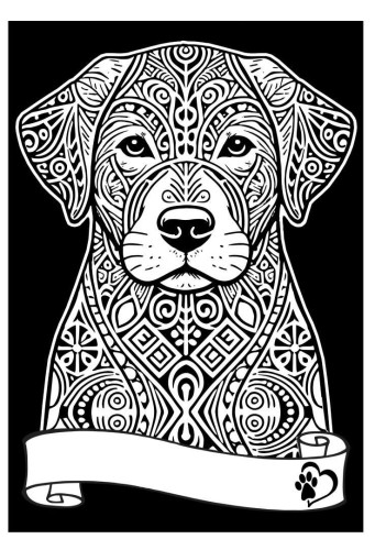 Kolorowanka Welwetowa A4 Labrador, Colorvelvet