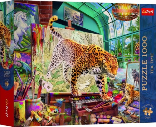 Puzzle 1000 Lamparty w pracowni malarskiej TREFL