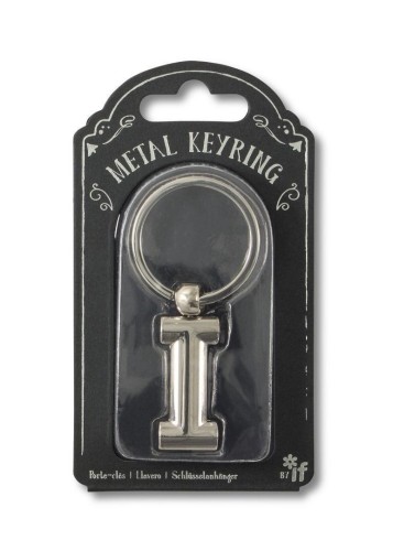 Silver Letter Keyring - brelok do kluczy litera I