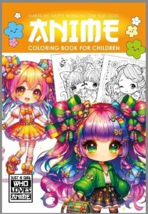 KOLOROWANKA A4 ANIME DLA DZIECI ŻÓŁTA