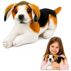BEAGLE PLUSZOWY 25CM, LEANTOYS