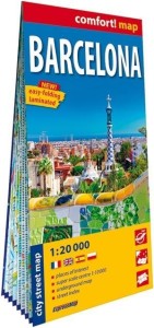 COMFORT! MAP BARCELONA 1:20 000 PLAN MIASTA