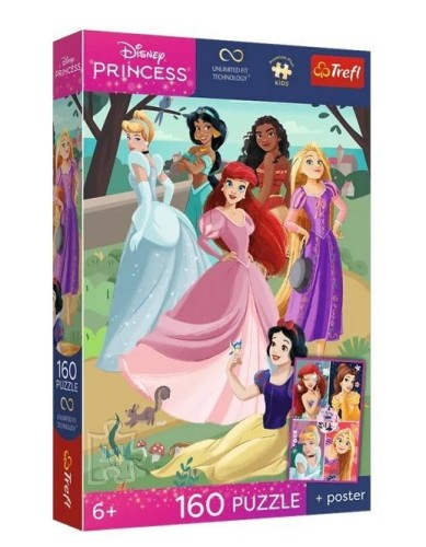 Puzzle 160 Disney Czarujące przyjęcie+plakat TREFL