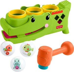 FISHER-PRICE KROKODYL PRZEBIJANKA, FISHER- PRICE