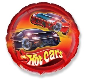 BALON FOLIOWY SAMOCHODY HOT CARS 45CM
