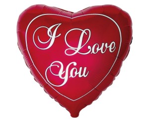 BALON FOLIOWY I LOVE YOU 45CM