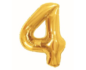BALON FOLIOWY B&C 4 ROYAL GOLD 85CM