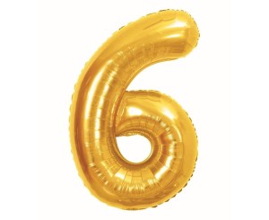 BALON FOLIOWY B&C 6 ROYAL GOLD 85CM
