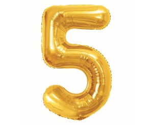 BALON FOLIOWY B&C 5 ROYAL GOLD 85CM