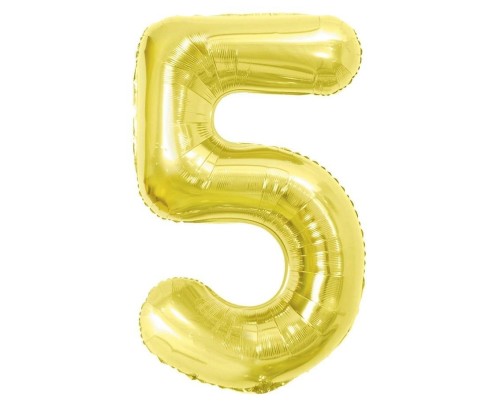 Balon foliowy B&C 5 Light gold 85cm
